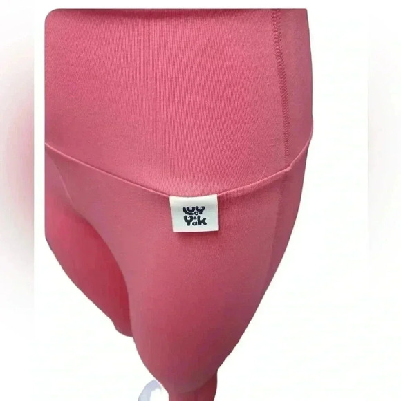 Lucy & Yak Pink High Rise Organic Cotton Leggings Size Small - Picture 3 of 9